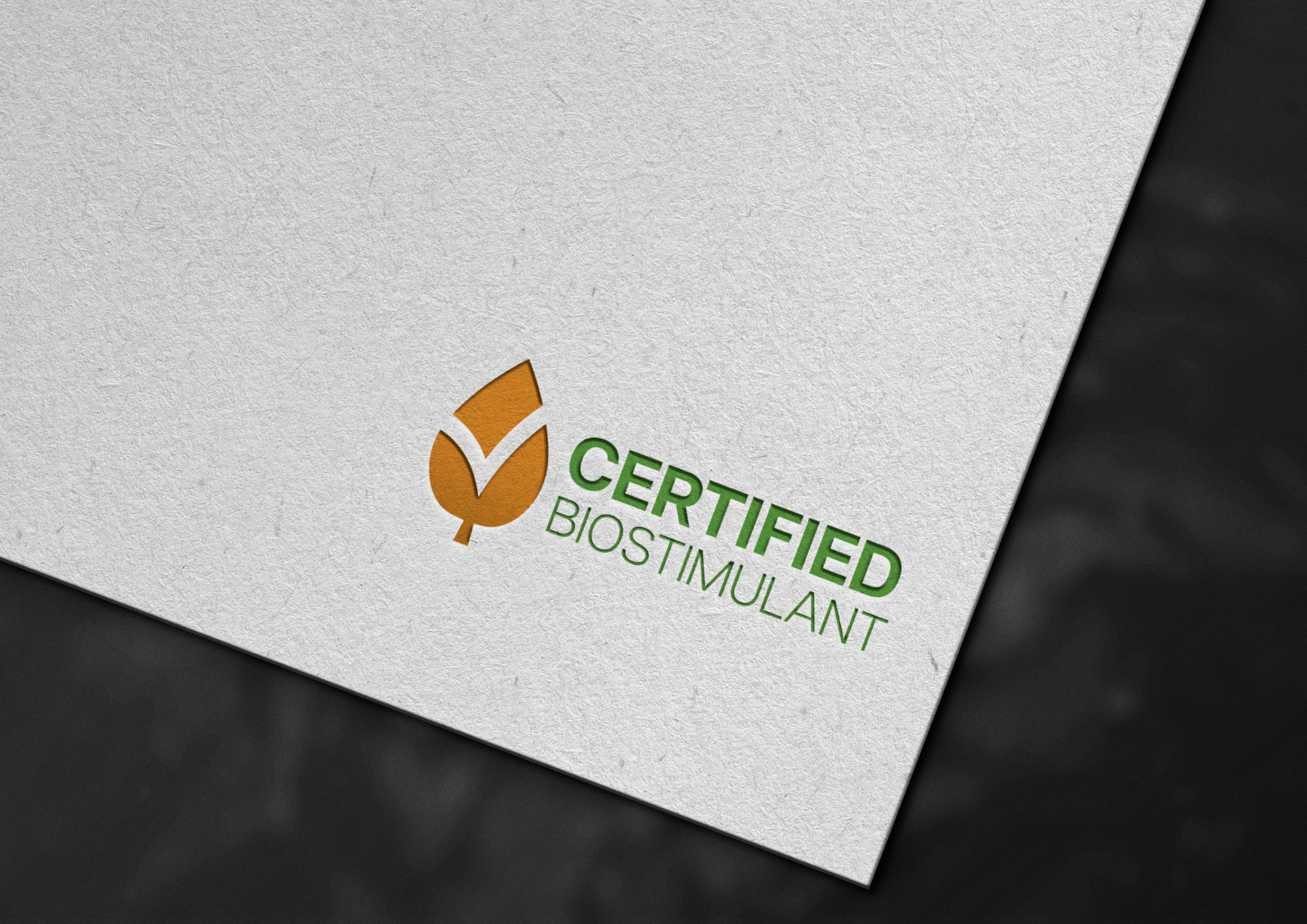 Certified Biostimulant — logo and certificate identity