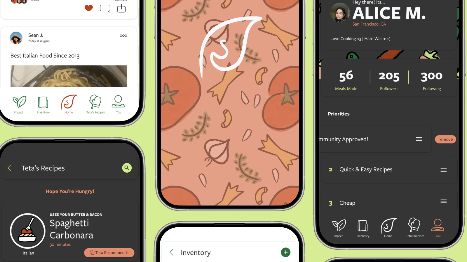SustainaBite — splash screen for the concept app